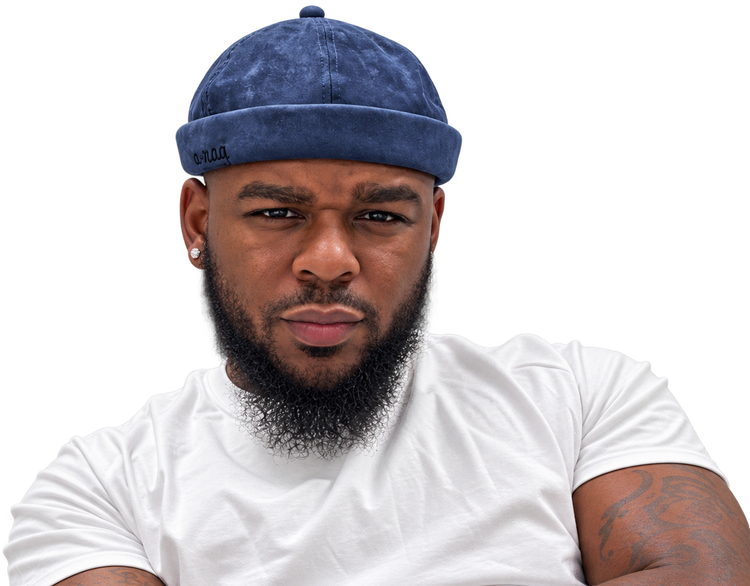 The Suede Skully (Indigo Blue)