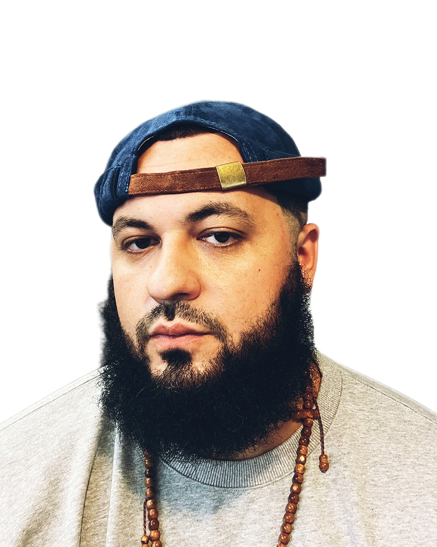 The Suede Skully A-rag (Indigo Blue)