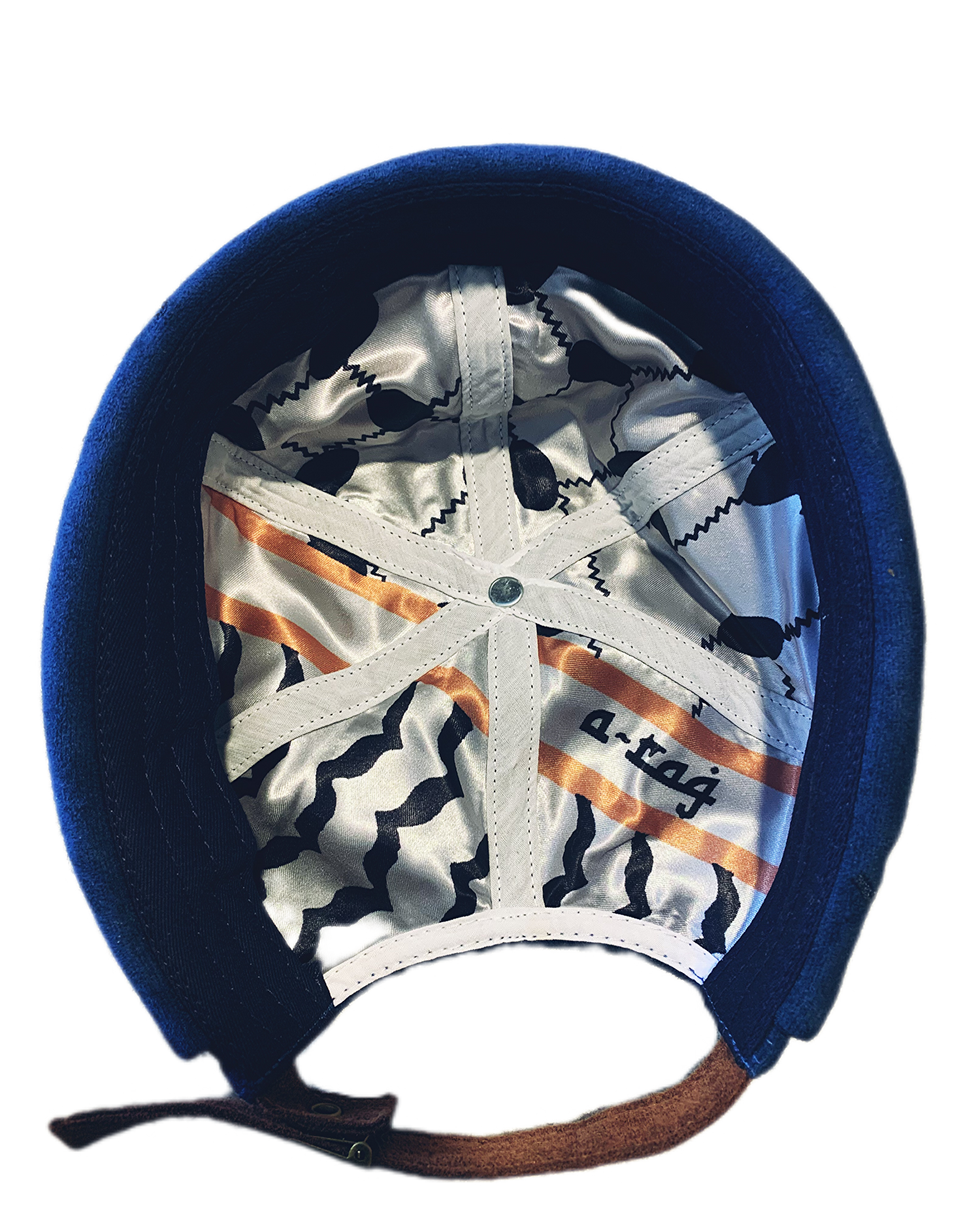 The Suede Skully A-rag (Indigo Blue)