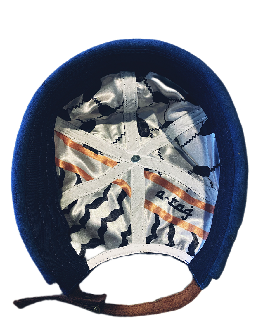 The Suede Skully A-rag (Indigo Blue)