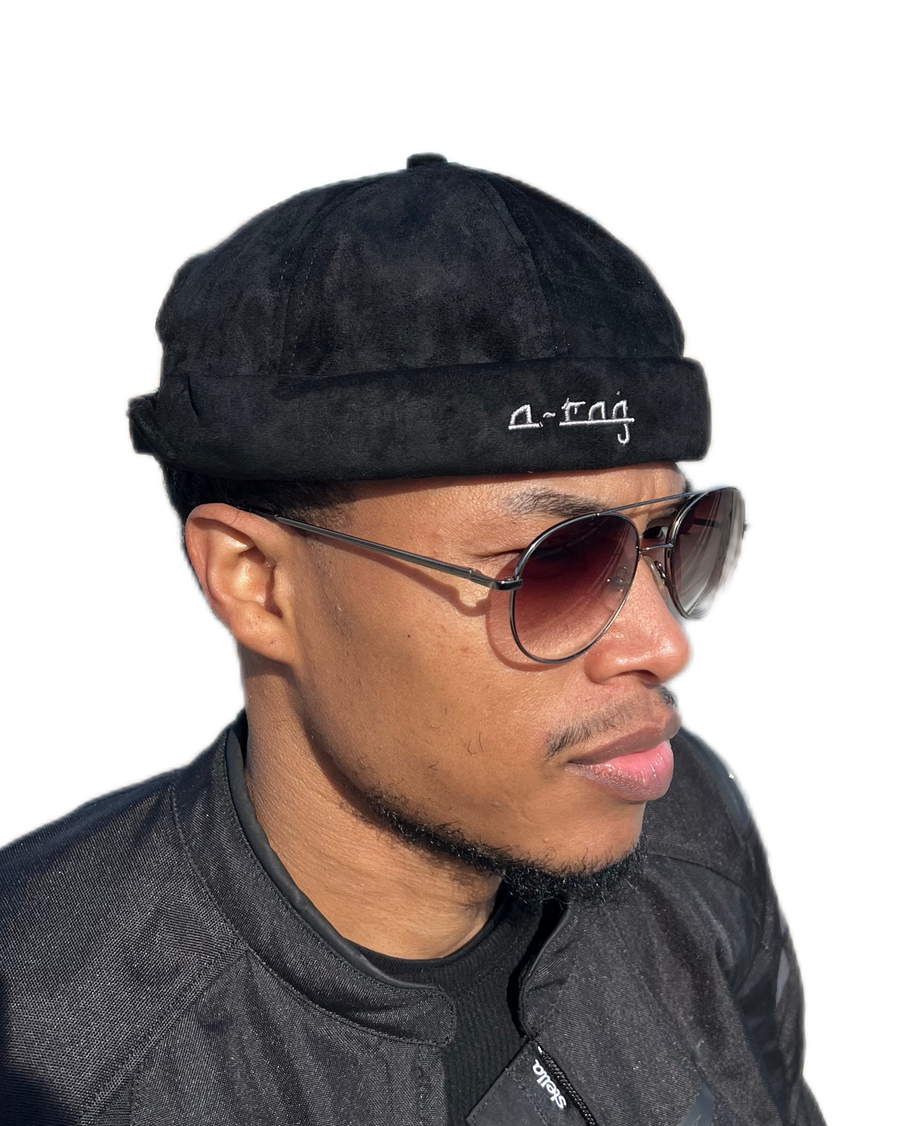 The Suede Skully A-rag (Black)