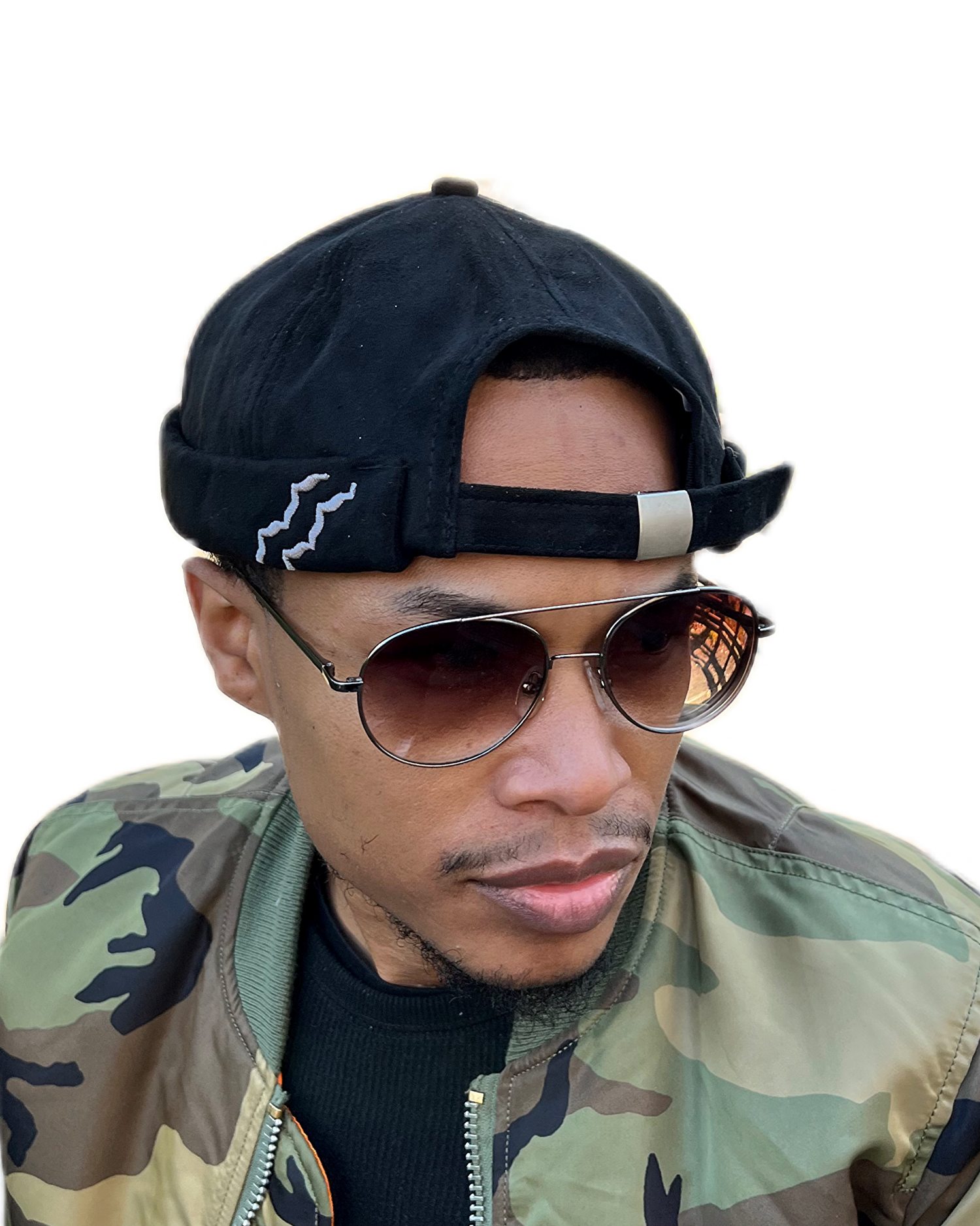 The Suede Skully A-rag (Black)