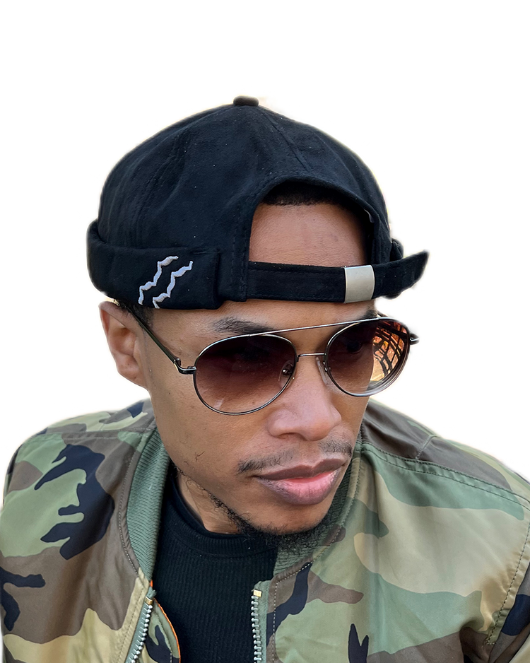 The Suede Skully A-rag (Black)