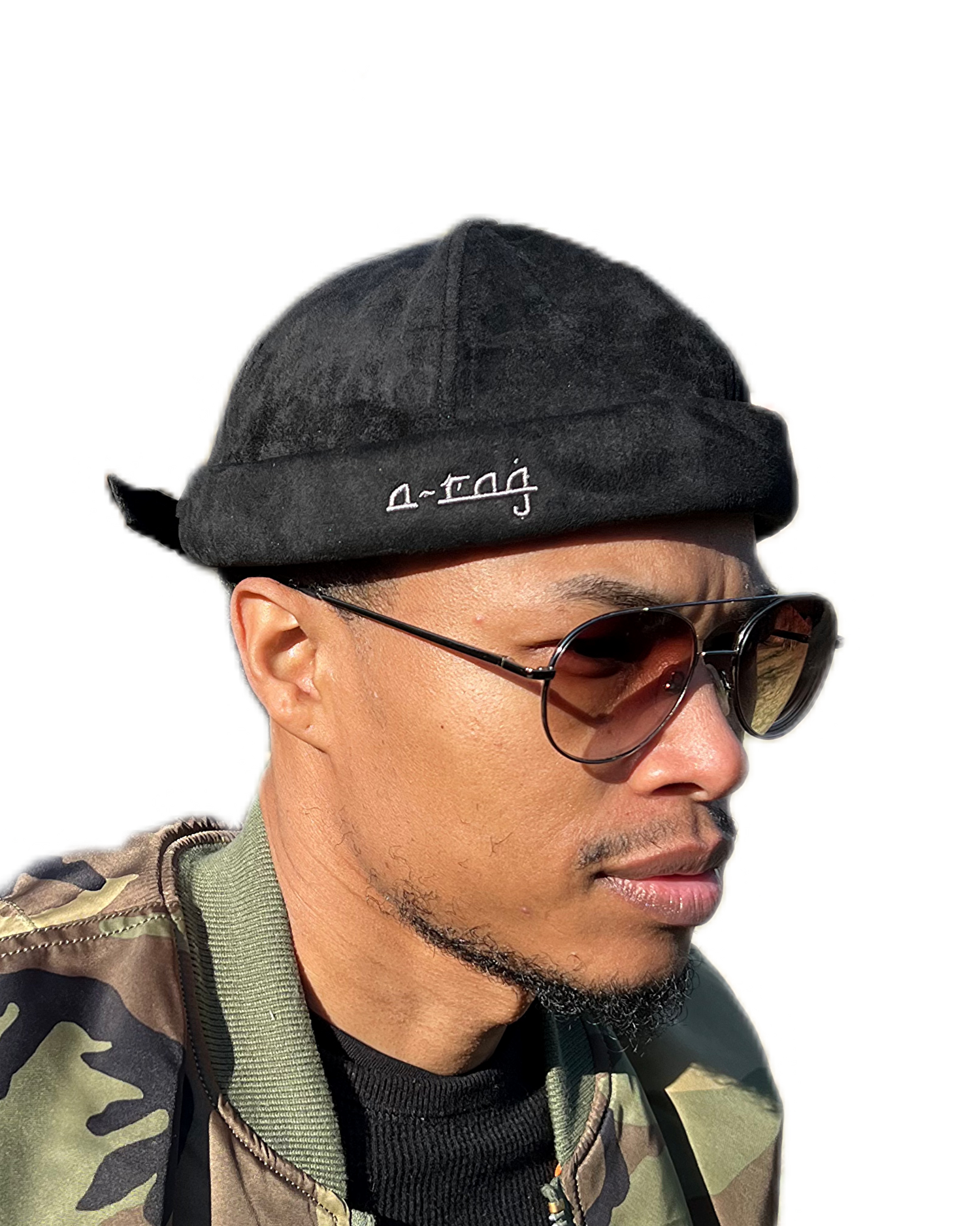 The Suede Skully A-rag (Black)
