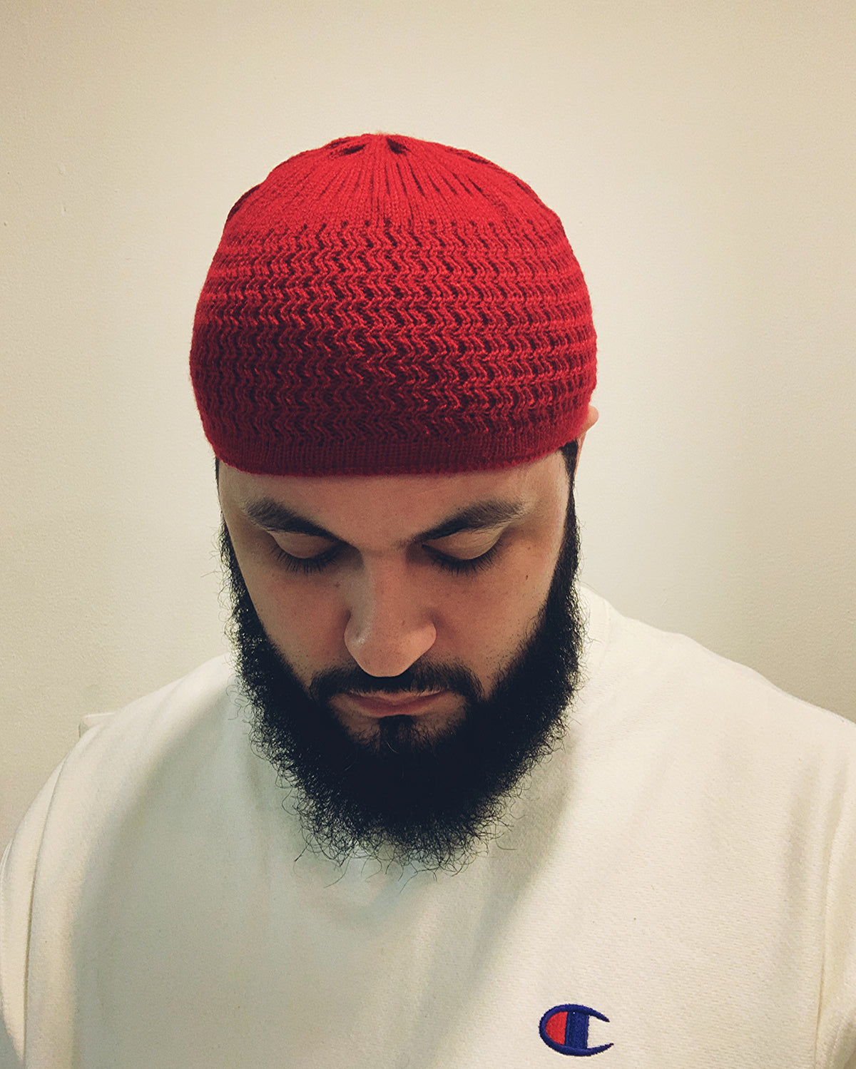 The Kente Red Kufi Kap